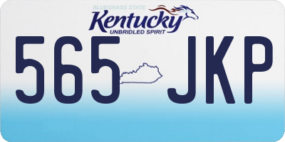 KY license plate 565JKP