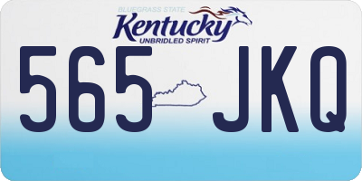 KY license plate 565JKQ