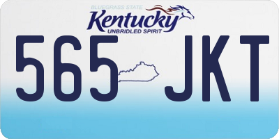 KY license plate 565JKT