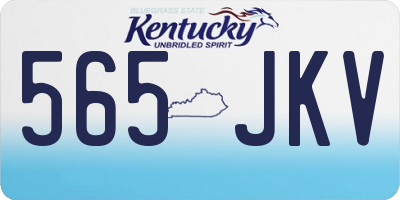 KY license plate 565JKV