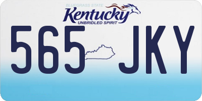 KY license plate 565JKY