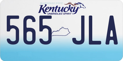 KY license plate 565JLA