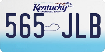 KY license plate 565JLB