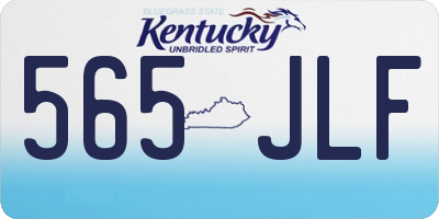 KY license plate 565JLF