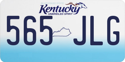 KY license plate 565JLG