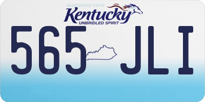 KY license plate 565JLI