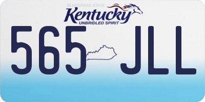 KY license plate 565JLL