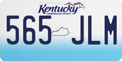 KY license plate 565JLM