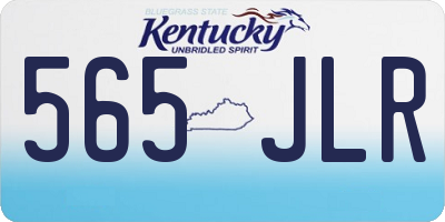 KY license plate 565JLR