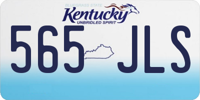 KY license plate 565JLS