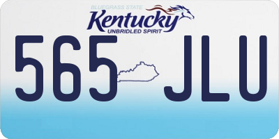 KY license plate 565JLU