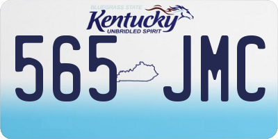 KY license plate 565JMC