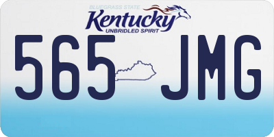 KY license plate 565JMG