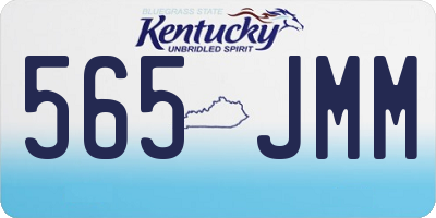 KY license plate 565JMM