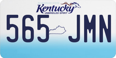 KY license plate 565JMN