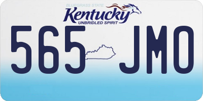 KY license plate 565JMO