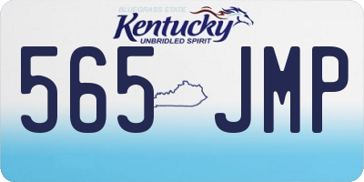 KY license plate 565JMP