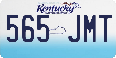 KY license plate 565JMT