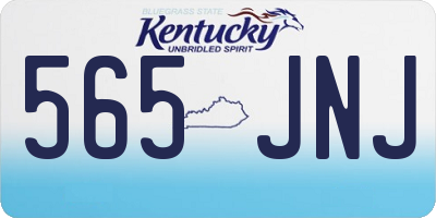 KY license plate 565JNJ