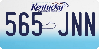KY license plate 565JNN