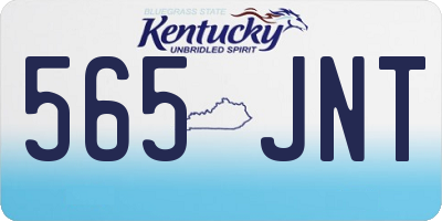 KY license plate 565JNT