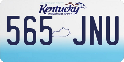 KY license plate 565JNU