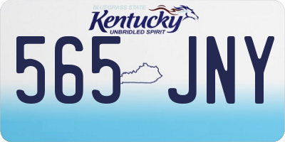 KY license plate 565JNY