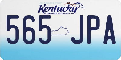 KY license plate 565JPA