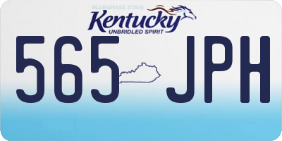 KY license plate 565JPH