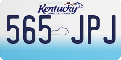 KY license plate 565JPJ