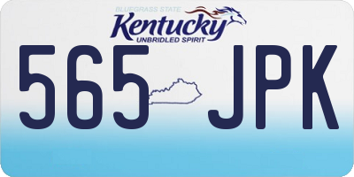 KY license plate 565JPK