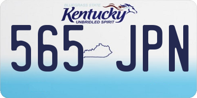 KY license plate 565JPN
