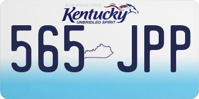 KY license plate 565JPP
