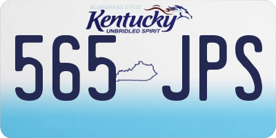 KY license plate 565JPS