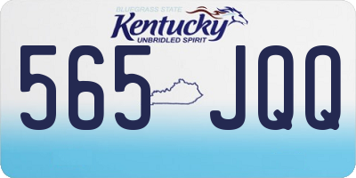 KY license plate 565JQQ