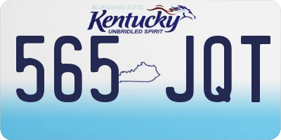 KY license plate 565JQT