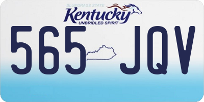 KY license plate 565JQV