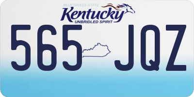 KY license plate 565JQZ