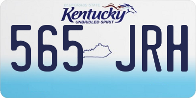 KY license plate 565JRH