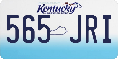 KY license plate 565JRI