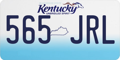 KY license plate 565JRL