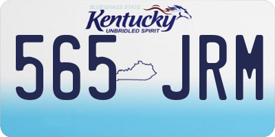 KY license plate 565JRM