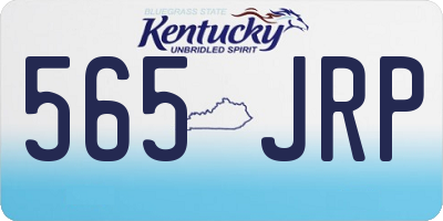 KY license plate 565JRP
