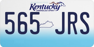 KY license plate 565JRS
