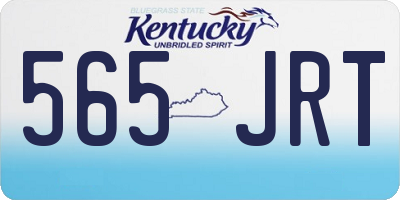 KY license plate 565JRT