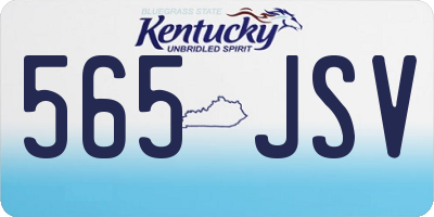 KY license plate 565JSV