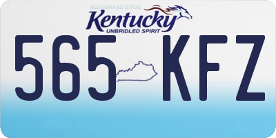 KY license plate 565KFZ
