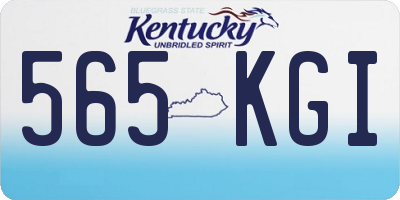 KY license plate 565KGI