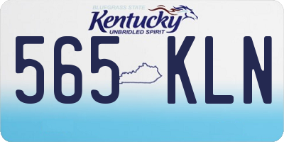 KY license plate 565KLN