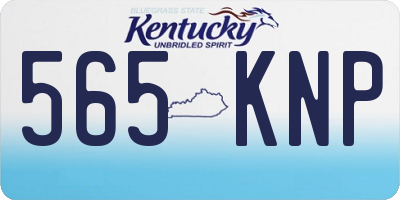 KY license plate 565KNP